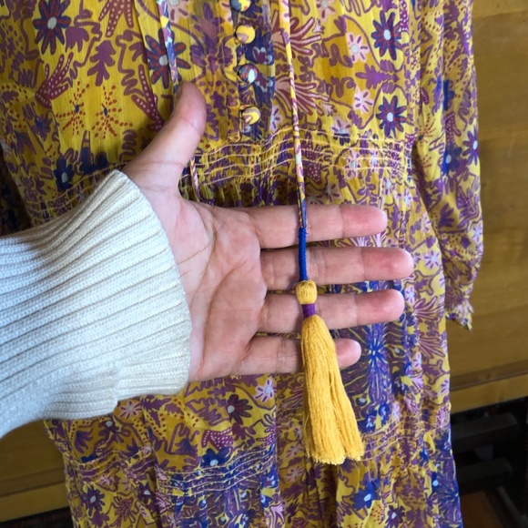 NWT Anthropologie The Marais Chiffon maxi dress in size MP - Picture 6 of 13